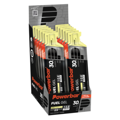 POWERBAR BLACK LINE FUEL 30gr GEL+ CAFEINE 12 STUKS
